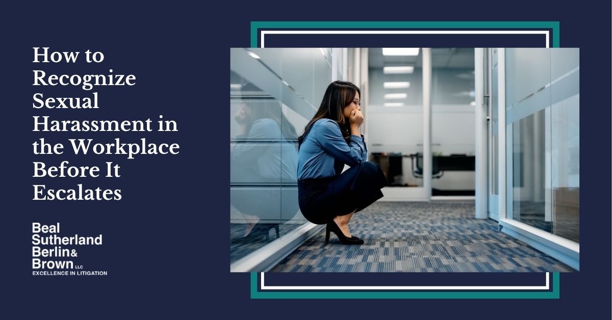 How to Recognize Sexual Harassment in the Workplace Before It Escalates